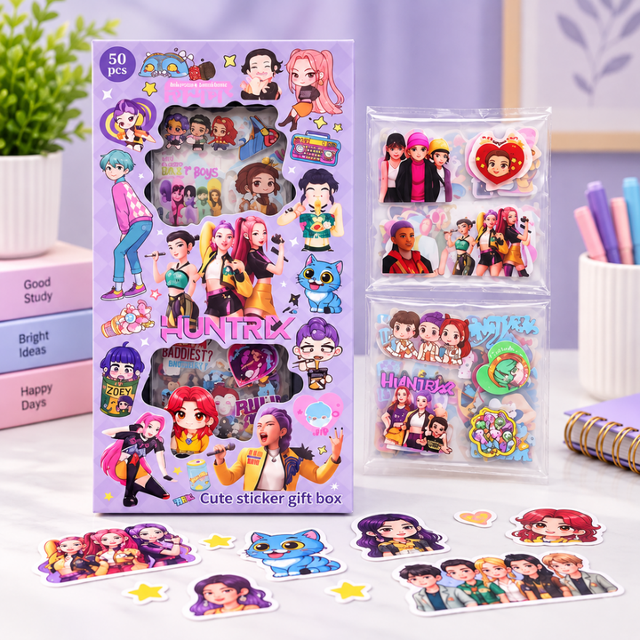 Korean Kawaii Sticker PackstickersCrafty CuddleKorean Kawaii Sticker PackPurpleDecorative StickersKawaii stickers