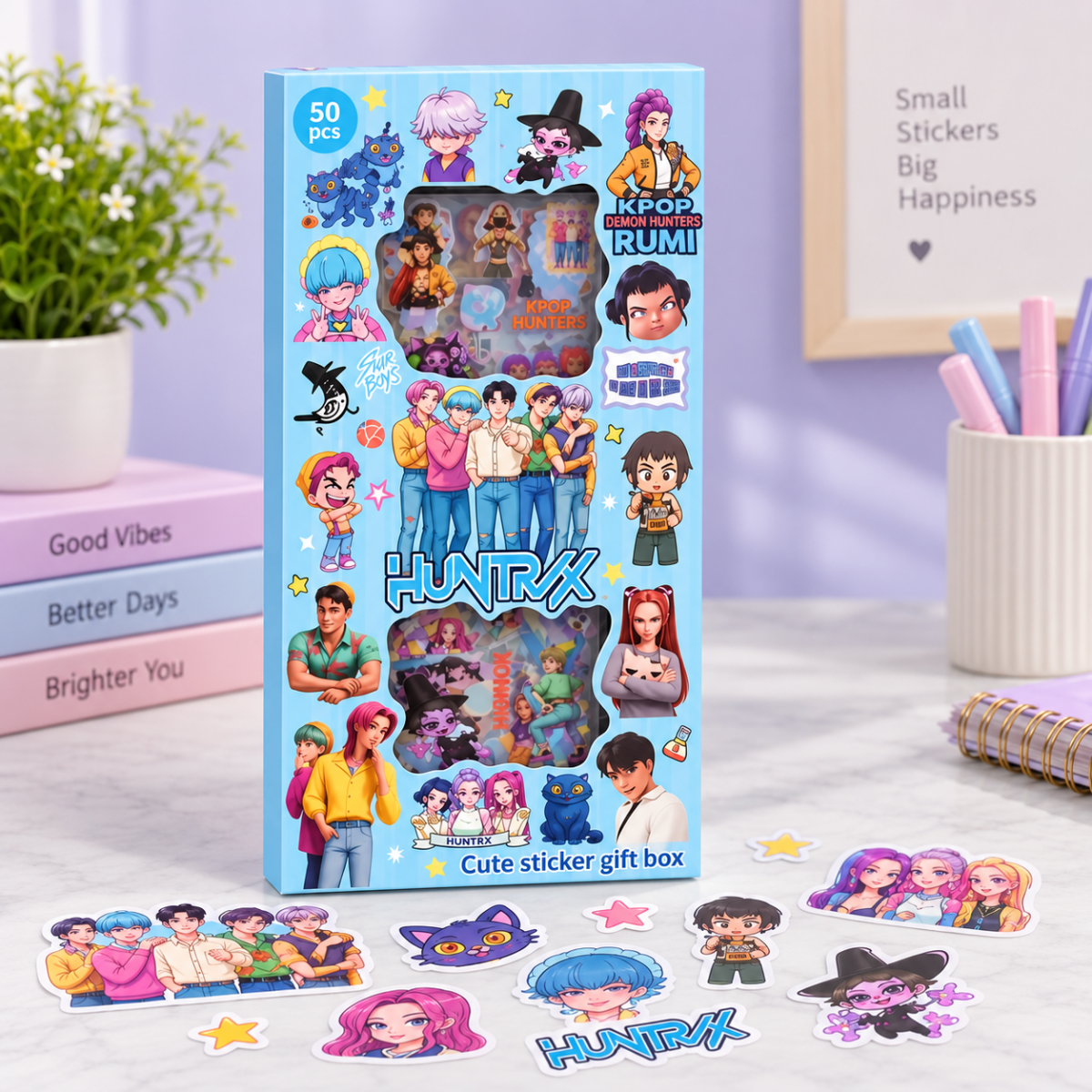 Korean Kawaii Sticker PackstickersCrafty CuddleKorean Kawaii Sticker PackBlueDecorative StickersKawaii stickers