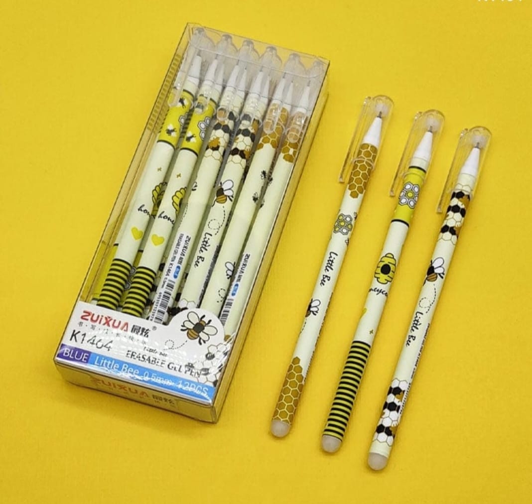 🐝 Little Bee Erasable Gel Pens – Effortless Writing with a Buzz! 🖊️✨