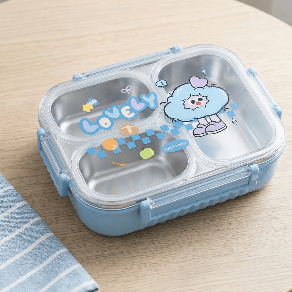 Lovely Cartoon Kids Lunch BoxStainless Steel Lunch BoxCrafty CuddleChildren&