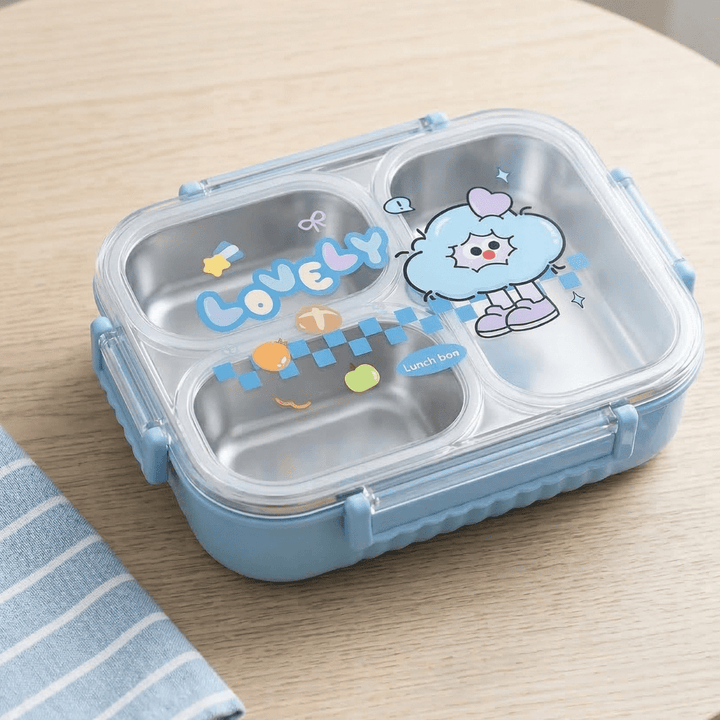 Lovely Cartoon Kids Lunch BoxStainless Steel Lunch BoxCrafty CuddleChildren&
