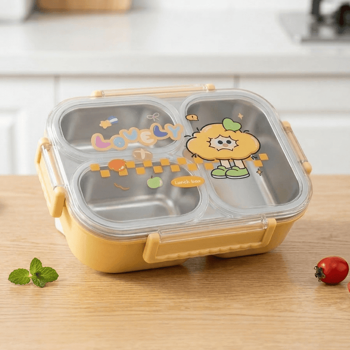 Lovely Cartoon Kids Lunch BoxStainless Steel Lunch BoxCrafty CuddleChildren&