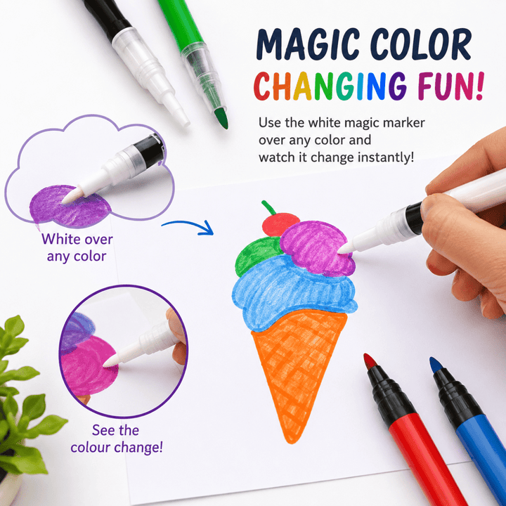 Magic Markers – Pack of 6Color-Changing Magic Markers – Pack of 6Crafty CuddleMagic Markers – Pack of 6Magic Markers6 pack magic markerscolor change pens
