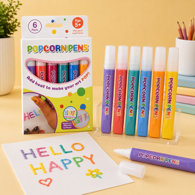 Magic Puffy Popcorn Pens for Kids