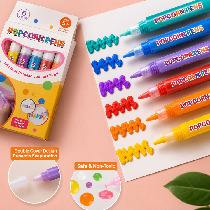 Magic Puffy Popcorn Pens for KidsCrafty CuddleMagic Puffy Popcorn Pens for KidsPopcorn Pen