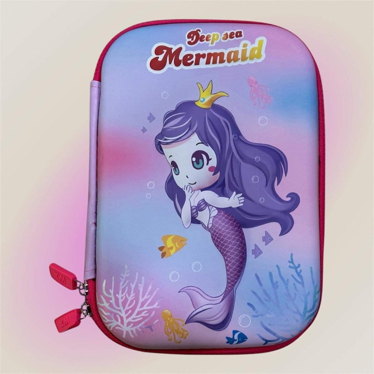 Colorful mermaid school pouch – perfect for girls’ stationery