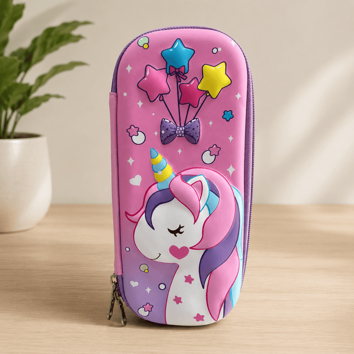 Magical Unicorn 3D Pencil CaseUnicorn 3d Pencil PouchCrafty CuddleMagical Unicorn 3D Pencil CaseUnicorn Star Small EVA Pouch3D unicorn pouchcute pencil box