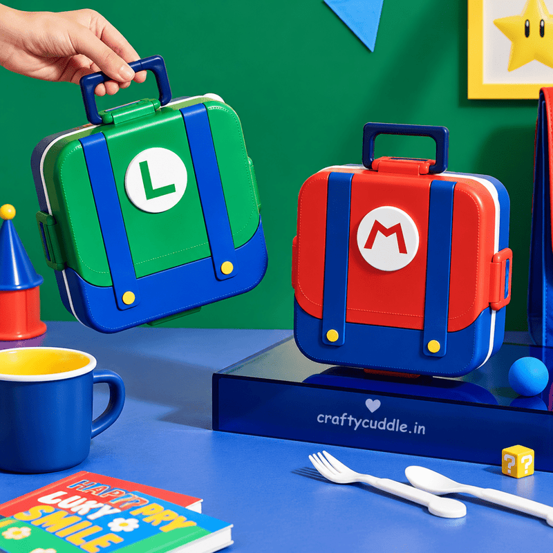 Mario Style Stainless Steel Bento Lunch Box