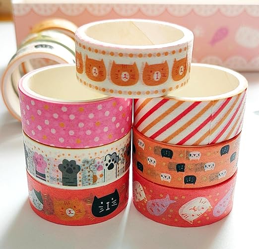 Meow Cat Washi Tape Set – 10 Adorable Rolls!CRAFTY CUDDLEMeow Cat Washi Tape Set – 10 Adorable Rolls!Cat Craft Tape_10