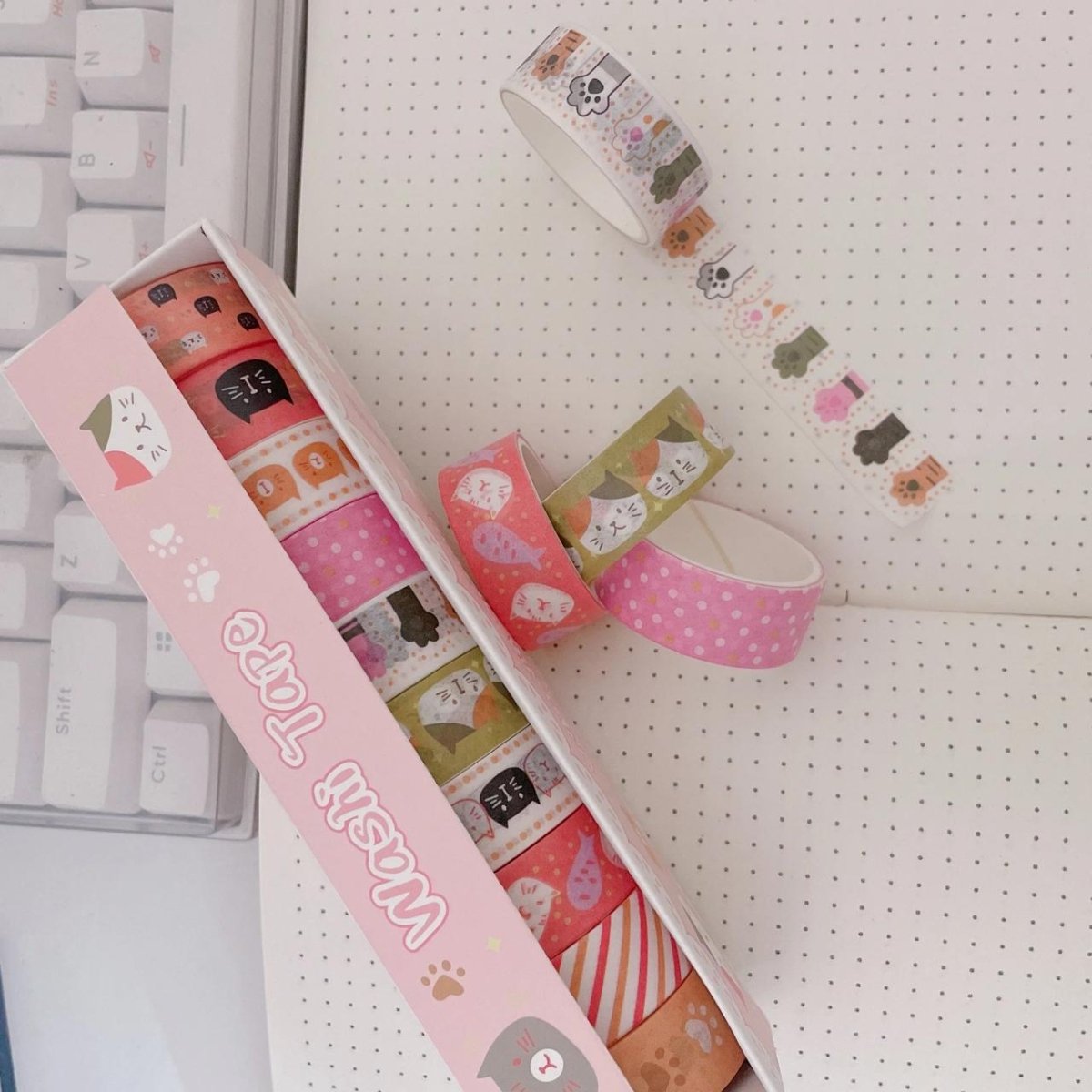 Meow Cat Washi Tape Set – 10 Adorable Rolls!CRAFTY CUDDLEMeow Cat Washi Tape Set – 10 Adorable Rolls!Cat Craft Tape_10