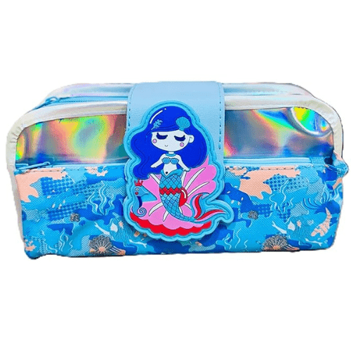 Mermaid Dream Pencil Pouch for kids– large capacity, waterproof and colorful stationery organizer with magical mermaid design