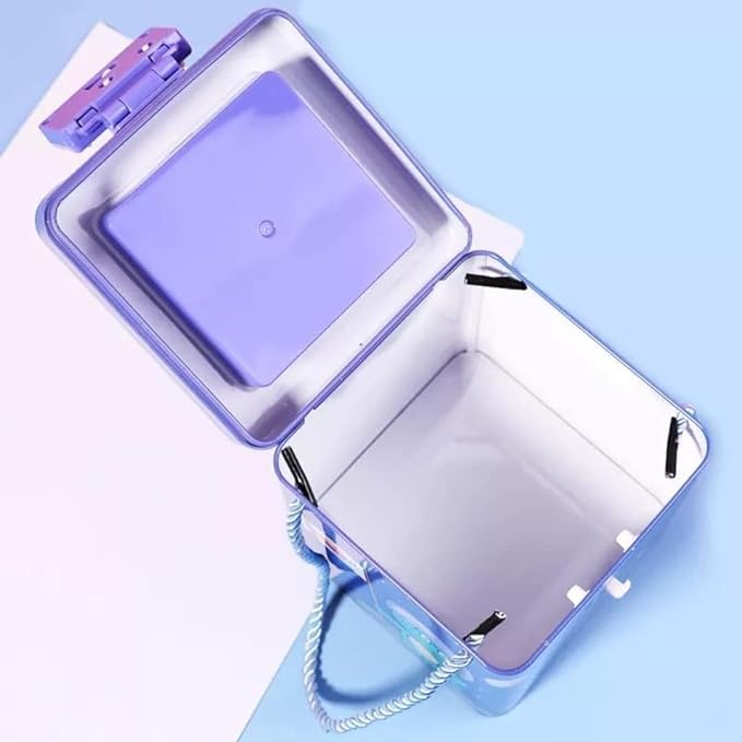 Open small piggy bank with visible money inside