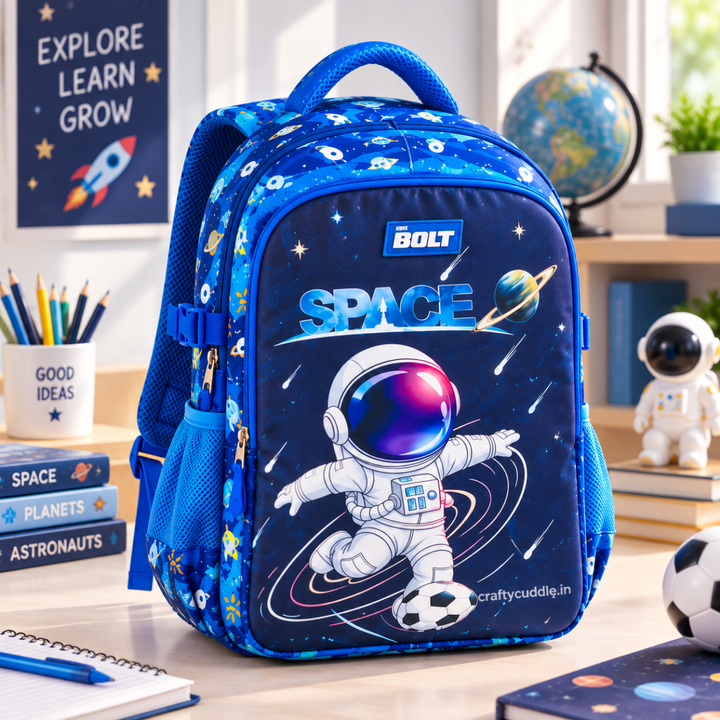 Messi &amp; Space Theme Kids School BackpackKids BagsCrafty CuddleMessi &amp; Space Theme Kids School BackpackBlue-SpaceKidsBackpack SchoolBackpack KidsSchoolBag MessiBackpack SpaceBackpack KidsFashion SchoolEssentials BackToSchool KidsAccessories CraftyCuddle