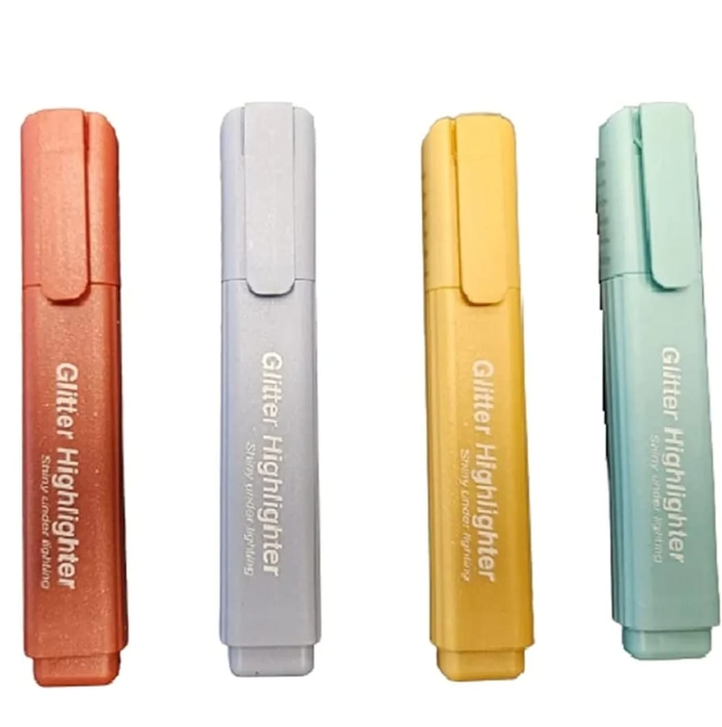 ✨🖊️ Metallic Glitter Highlighters – Shine in Every Line! Pack of 4 🌟🌈 - CRAFTY CUDDLE✨🖊️ Metallic Glitter Highlighters – Shine in Every Line! Pack of 4 🌟🌈product_type  for kids