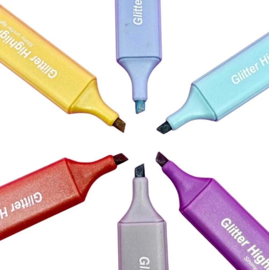 ✨🖊️ Metallic Glitter Highlighters – Shine in Every Line! Pack of 4 🌟🌈 - CRAFTY CUDDLE✨🖊️ Metallic Glitter Highlighters – Shine in Every Line! Pack of 4 🌟🌈product_type  for kids