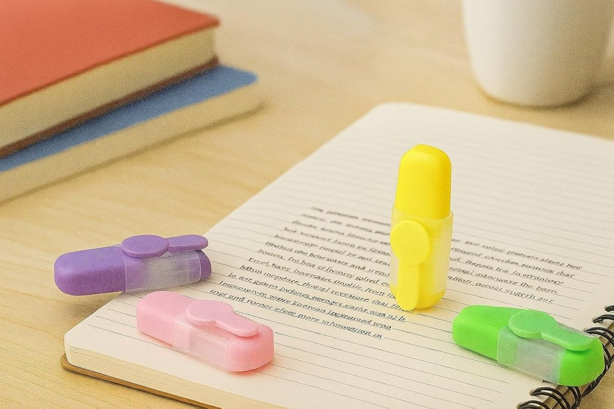Mini Pastel Highlighter Pack of 4Pack of smooth highlightersCRAFTY CUDDLEMini Pastel Highlighter Pack of 4Sky Bluebacktoschoolsuppliesbulletjournaladdict
