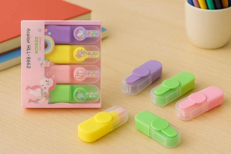 Mini Pastel Highlighter Pack of 4