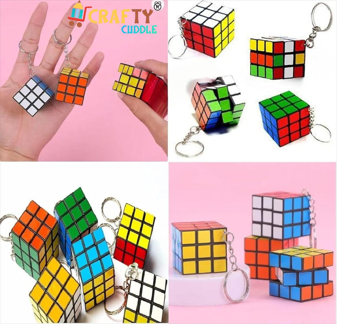 🧩✨ Mini Rubik’s Cube Keychain – Twist, Turn &amp; Play On - the - Go! 🔑🌈 - CRAFTY CUDDLE🧩✨ Mini Rubik’s Cube Keychain – Twist, Turn &amp; Play On - the - Go! 🔑🌈product_type  for kids