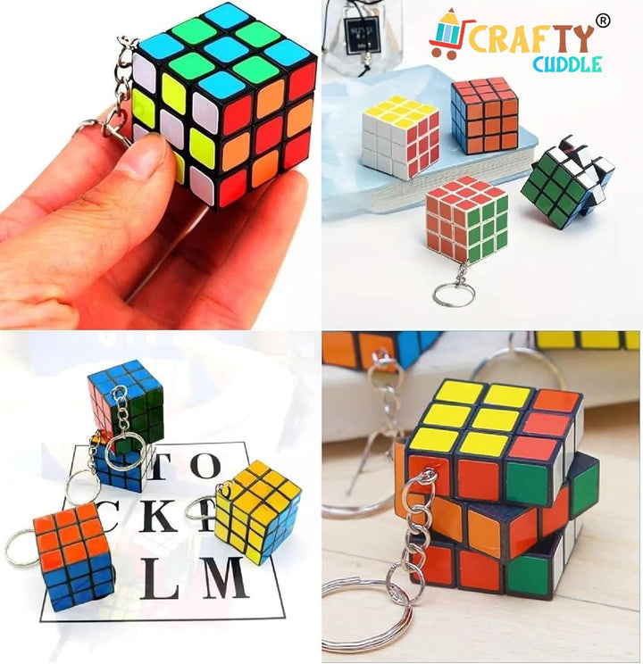 🧩✨ Mini Rubik’s Cube Keychain – Twist, Turn &amp; Play On - the - Go! 🔑🌈 - CRAFTY CUDDLE🧩✨ Mini Rubik’s Cube Keychain – Twist, Turn &amp; Play On - the - Go! 🔑🌈product_type  for kids