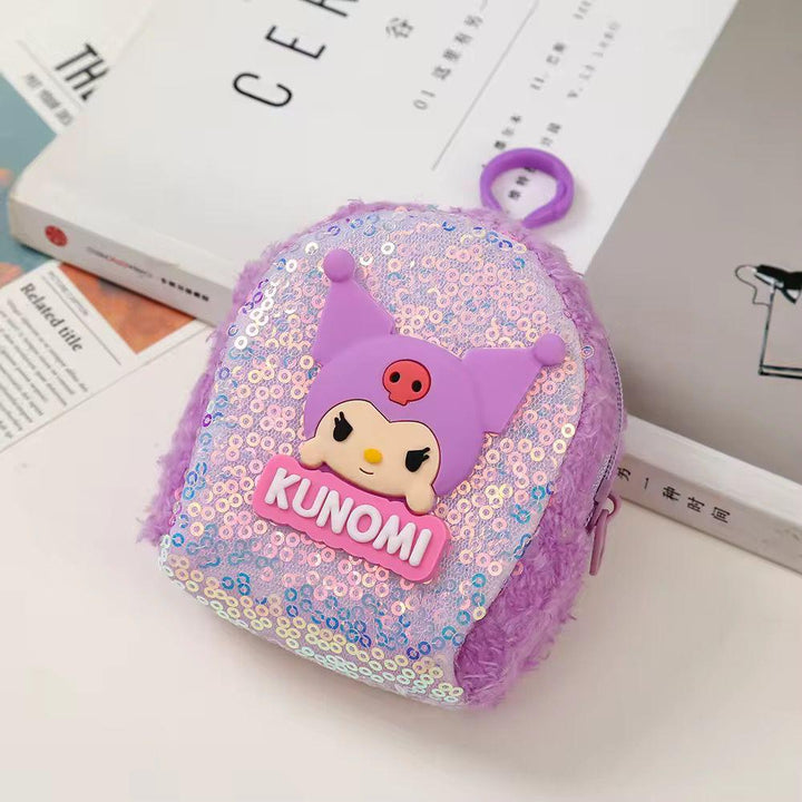 Mini Sequin Coin Pouch for KidsCoin pouchCRAFTY CUDDLESequined pouch with cartoon character and &