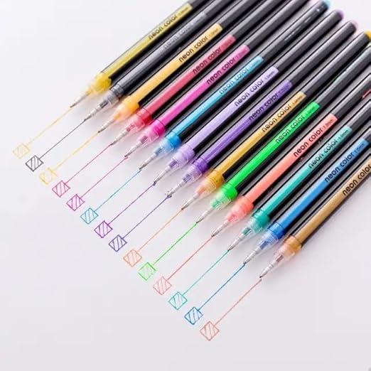 Set of colorful markers on a white background