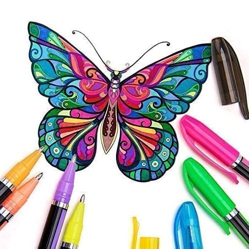 Pack of 60 neon gel highlighter pens in bold assorted colors, no-bleed ink perfect for note-taking.
