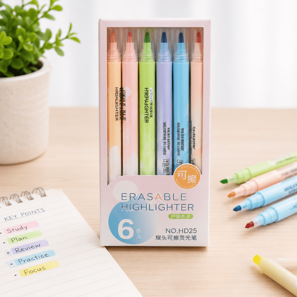 Neon Erasable HighlightersNeon Erasable penCrafty CuddleNeon Erasable HighlightersErasable Highlighters