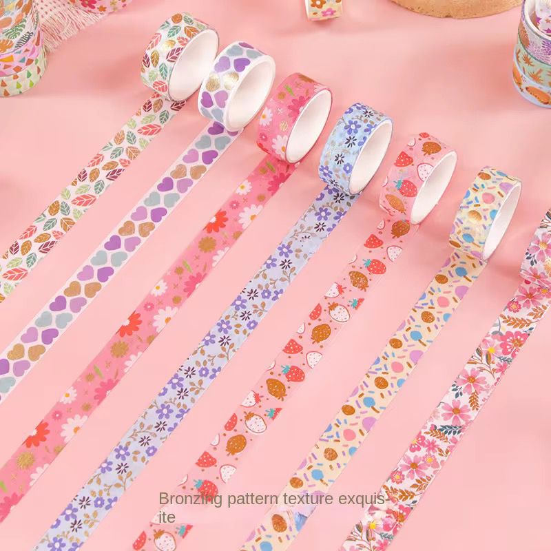 Pastel Pattern Washi Tape Mega SetDecorative Washi TapeCRAFTY CUDDLESet of colorful washi tapes with various patterns on a pink backgroundart journalingbotanical tape