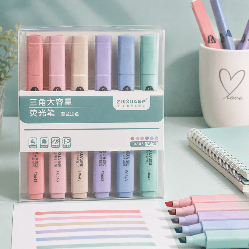 Pastel Perfection – Pack of 6 Highlighters
