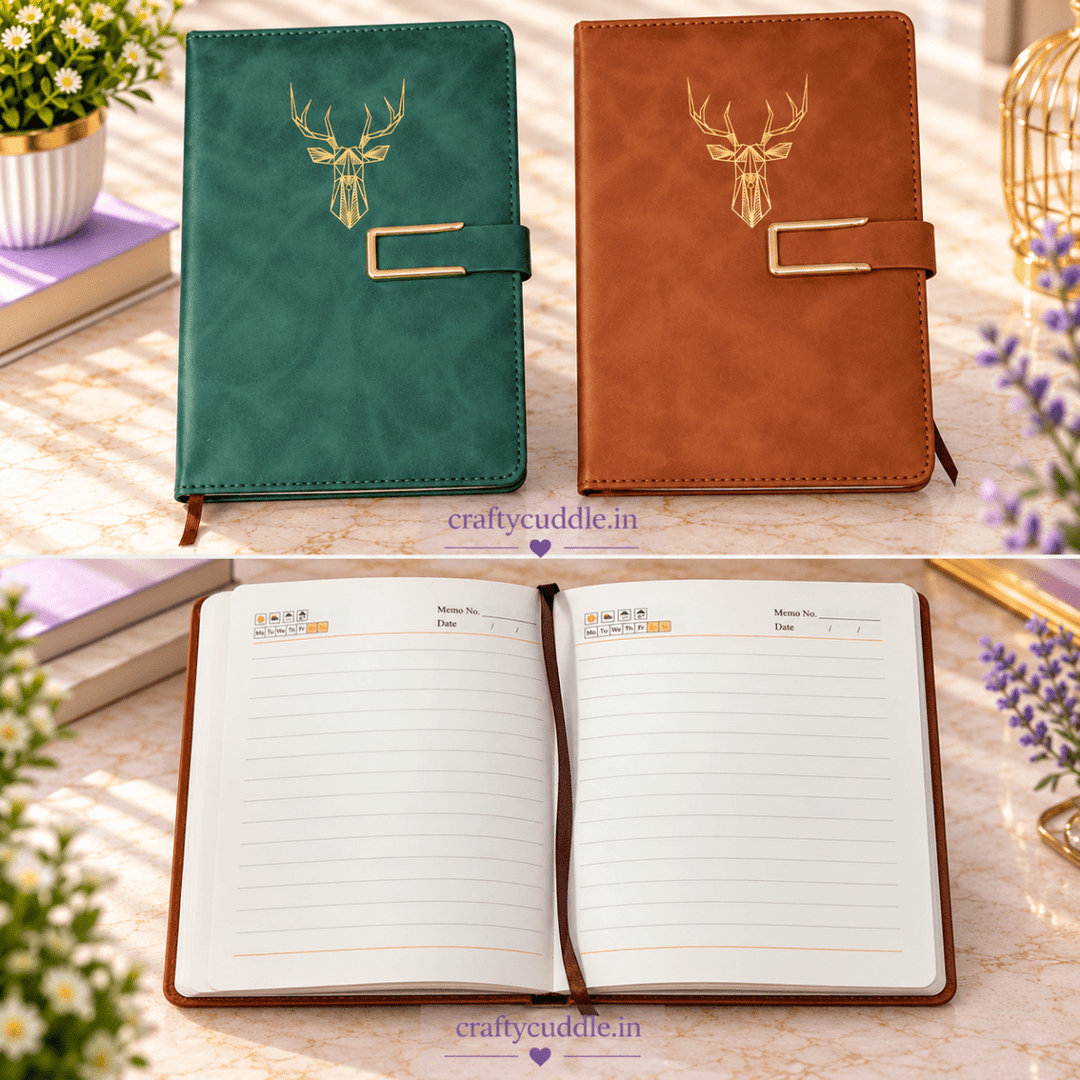 Premium Deer Design Diary with Magnetic Closure (1Pc)DiaryCrafty CuddlePremium Deer Design Diary with Magnetic Closure (1Pc)