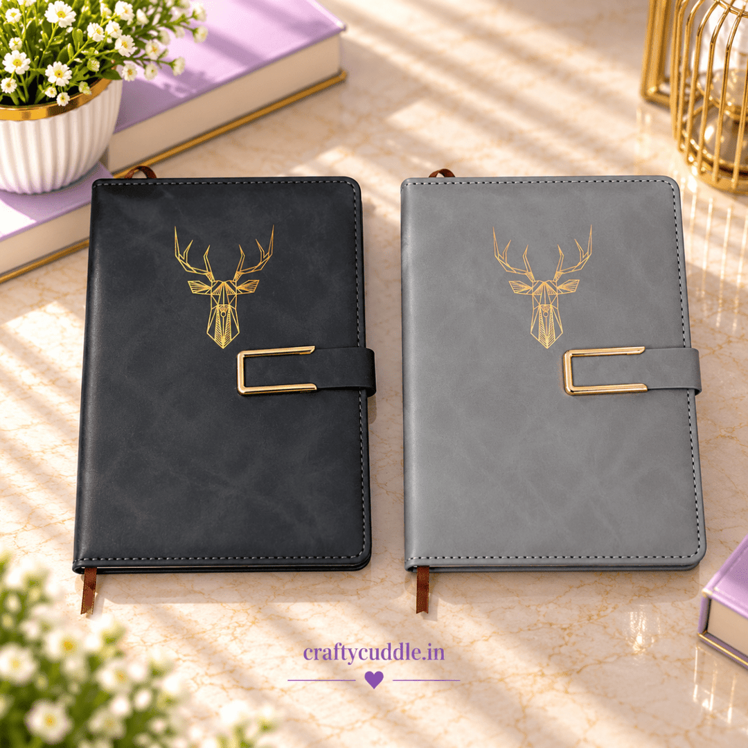 Premium Deer Design Diary with Magnetic Closure (1Pc)DiaryCrafty CuddlePremium Deer Design Diary with Magnetic Closure (1Pc)