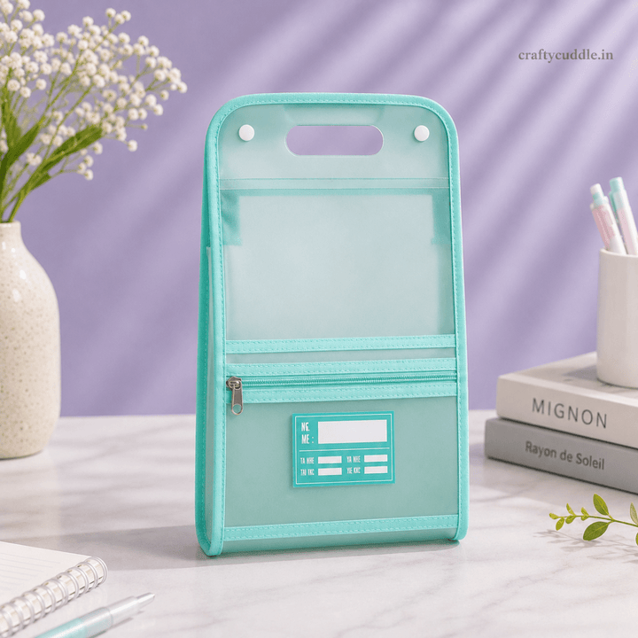 Premium Document File Folder – Portable Paper &amp; Certificate OrganizerA4 File folderCrafty CuddlePremium Document File Folder – Portable Paper &amp; Certificate OrganizerGreenA4 file foldercolorful file organizer