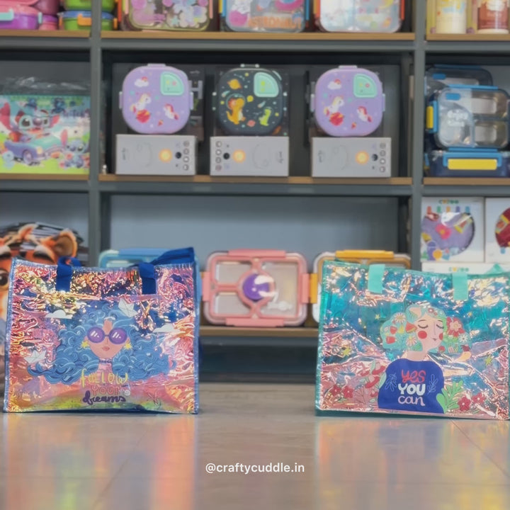 Transparent Holographic Kids Tote Bag