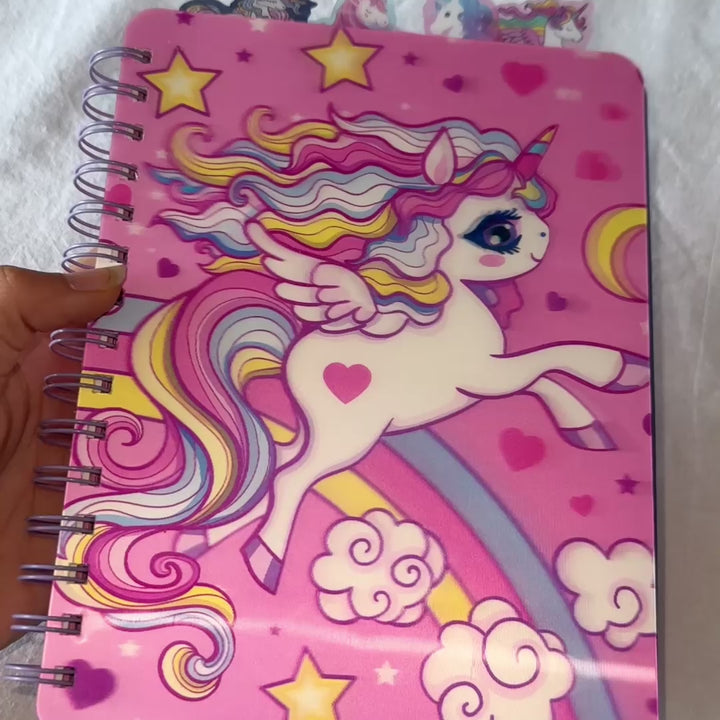 Magical Unicorn 3D Diary