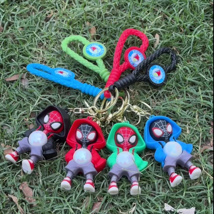 Spider Hero LED Keychain with Flashlight