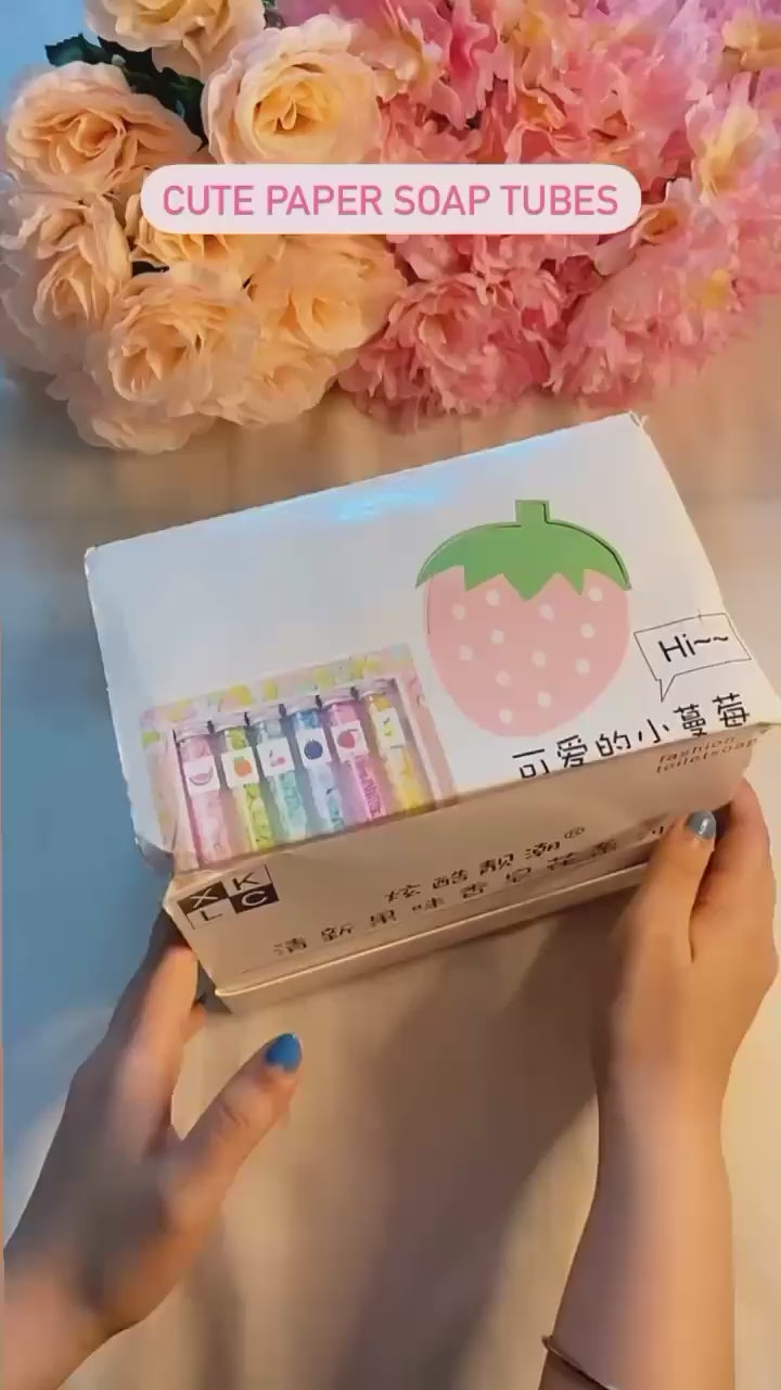 Tube Shape Bottle Paper Soap