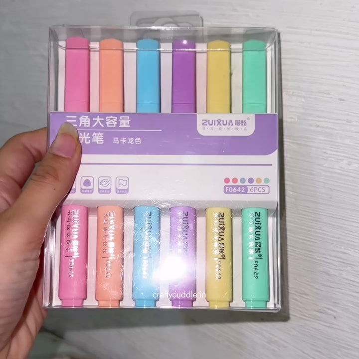 Cute Pastel Highlighter Pack – 6 Shades