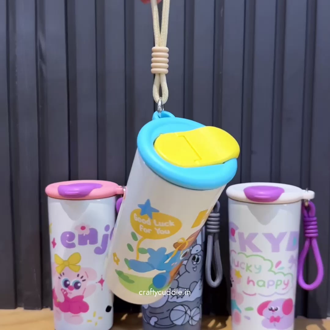 Cartoon Print Leakproof Flask
