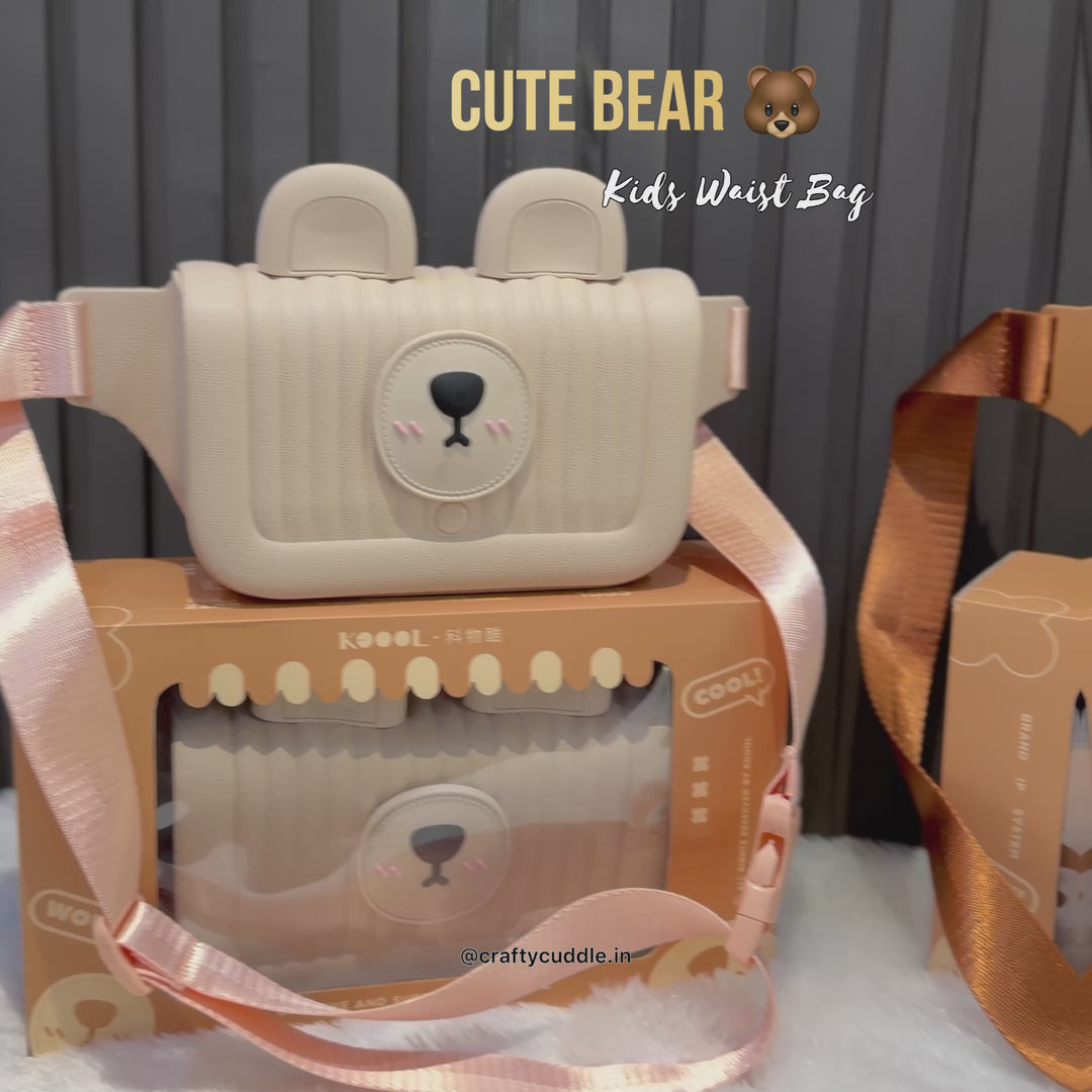 Cute Bear Kids Waist Bag