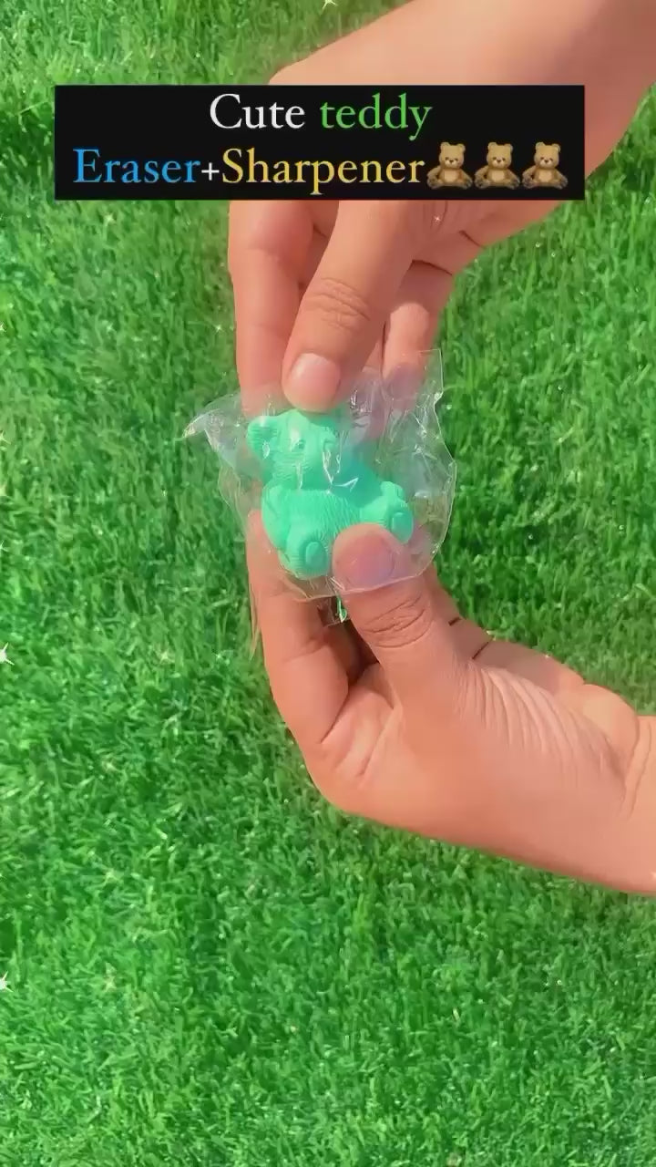 Teddy Bear Eraser &amp; Sharpener