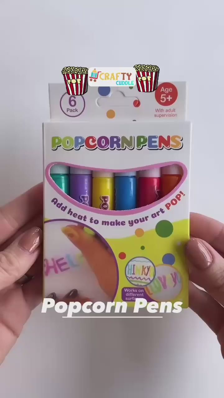 Magic Puffy Popcorn Pens for Kids