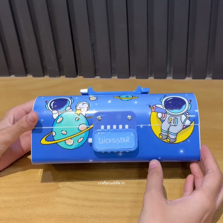 Astronaut Passcode Pencil Box