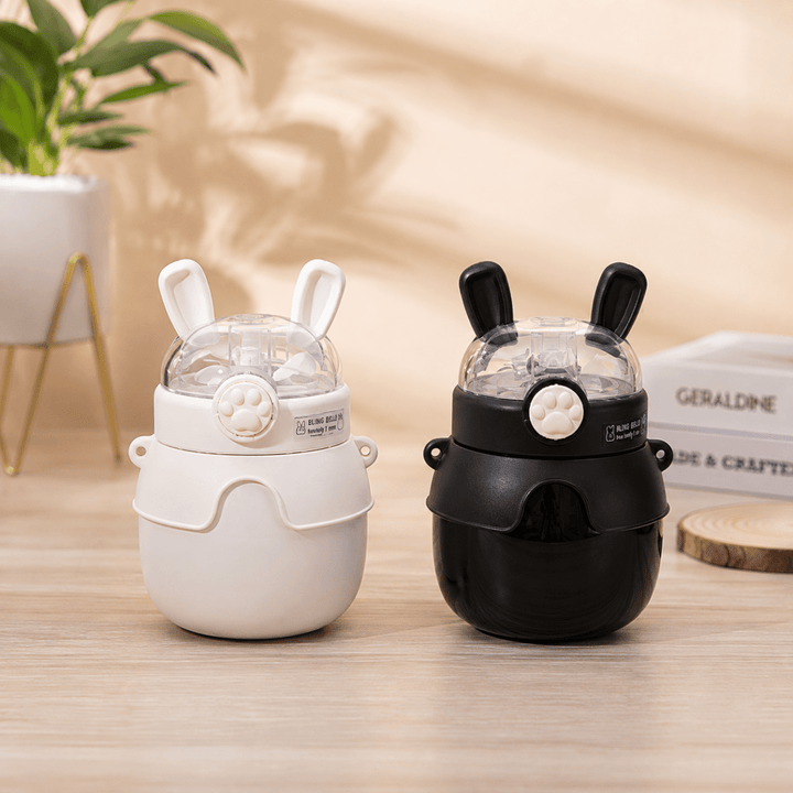 Rabbit Water Bottle with Straw &amp; Secure LockCartoon Kids Water BottleCrafty CuddleRabbit Water Bottle with Straw &amp; Secure LockWhiteRabbitWaterBottle KidsWaterBottle CuteWaterBottle WaterBottleForKids KidsBottle StrawBottle 500mlBottle SchoolBottle KidsEssentials TrendingProducts