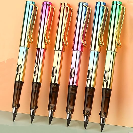 🌈✨ Rainbow Metallic Infinity Inkless Pencils ✏️