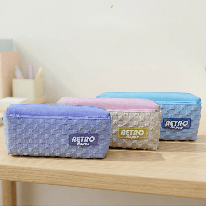 Retro Happy Pencil Pouch