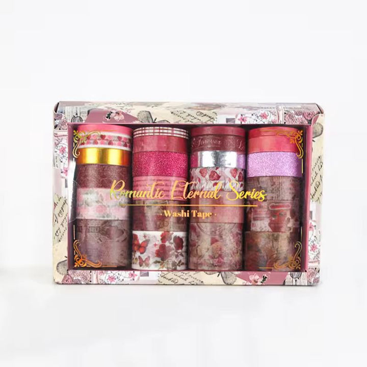 Romantic Floral Washi Tape Set - 24 RollsDecorative Washi TapeCRAFTY CUDDLESet of washi tape rolls in a decorative box labeled &