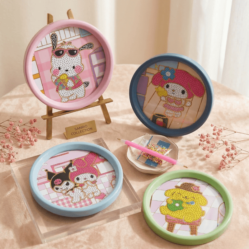 Sanrio Theme DIY Diamond Painting Coaster Kit