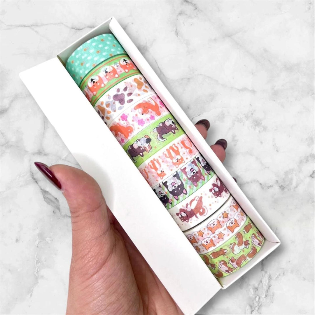 Shiba Inu Washi Tape Set – 10 Rolls of Puppy Cuteness!CRAFTY CUDDLEShiba Inu Washi Tape Set – 10 Rolls of Puppy Cuteness!Craft Tape Dog_10
