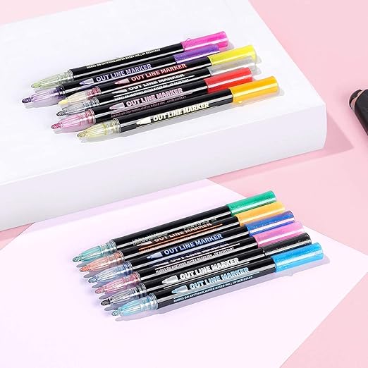 🌈 ShimmerLine Double Ink Markers – Set of 12 - CRAFTY CUDDLE🌈 ShimmerLine Double Ink Markers – Set of 12product_type  for kids