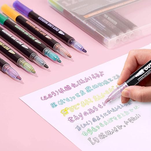 🌈 ShimmerLine Double Ink Markers – Set of 12 - CRAFTY CUDDLE🌈 ShimmerLine Double Ink Markers – Set of 12product_type  for kids